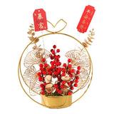 Maxbell Flower Basket Ornament Decoration Festival Harvest for Living Room StyleA