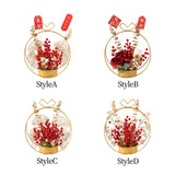 Maxbell Flower Basket Ornament Decoration Festival Harvest for Living Room StyleA