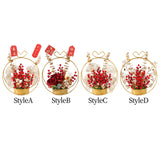 Maxbell Flower Basket Ornament Decoration Festival Harvest for Living Room StyleA