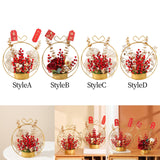 Maxbell Flower Basket Ornament Decoration Festival Harvest for Living Room StyleA