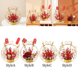 Maxbell Flower Basket Ornament Decoration Festival Harvest for Living Room StyleA