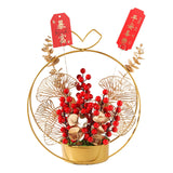 Maxbell Flower Basket Ornament Decoration Festival Harvest for Living Room StyleA