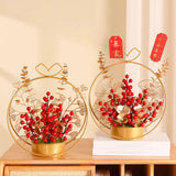 Maxbell Flower Basket Ornament Decoration Festival Harvest for Living Room StyleA