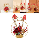 Maxbell Flower Basket Ornament Decoration Festival Harvest for Living Room Style B