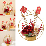Maxbell Flower Basket Ornament Decoration Festival Harvest for Living Room Style B