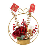 Maxbell Flower Basket Ornament Decoration Festival Harvest for Living Room Style B