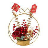 Maxbell Flower Basket Ornament Decoration Festival Harvest for Living Room Style B