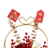 Maxbell Flower Basket Ornament Decoration Festival Harvest for Living Room Style B