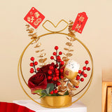 Maxbell Flower Basket Ornament Decoration Festival Harvest for Living Room Style B
