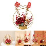 Maxbell Flower Basket Ornament Decoration Festival Harvest for Living Room Style B