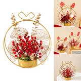 Maxbell Flower Basket Ornament Decoration Festival Harvest for Living Room StyleC