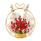 Maxbell Flower Basket Ornament Decoration Festival Harvest for Living Room StyleC