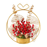 Maxbell Flower Basket Ornament Decoration Festival Harvest for Living Room StyleC