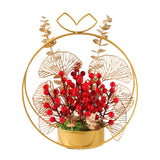 Maxbell Flower Basket Ornament Decoration Festival Harvest for Living Room StyleC