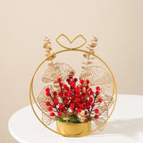 Maxbell Flower Basket Ornament Decoration Festival Harvest for Living Room StyleC