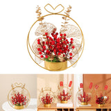 Maxbell Flower Basket Ornament Decoration Festival Harvest for Living Room StyleC