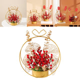 Maxbell Flower Basket Ornament Decoration Festival Harvest for Living Room StyleC