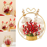 Maxbell Flower Basket Ornament Decoration Festival Harvest for Living Room StyleC