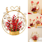 Maxbell Flower Basket Ornament Decoration Festival Harvest for Living Room StyleD