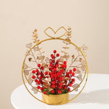 Maxbell Flower Basket Ornament Decoration Festival Harvest for Living Room StyleD