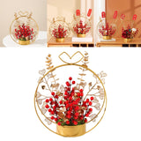 Maxbell Flower Basket Ornament Decoration Festival Harvest for Living Room StyleD