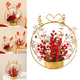 Maxbell Flower Basket Ornament Decoration Festival Harvest for Living Room StyleD