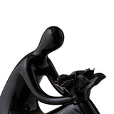 Maxbell Abstract Lady Statue Art Crafts for Desktop Bookshelf Housewarming Gift Black