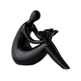 Maxbell Abstract Lady Statue Art Crafts for Desktop Bookshelf Housewarming Gift Black