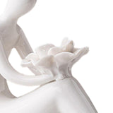 Maxbell Abstract Lady Statue Art Crafts for Desktop Bookshelf Housewarming Gift White