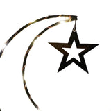 Maxbell Rustic Eid Ramadan Mubarak Decorations LED Lights for Indoor Outdoor Islamic Black Star