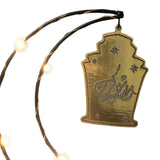 Maxbell Rustic Eid Ramadan Mubarak Decorations LED Lights for Indoor Outdoor Islamic Gold