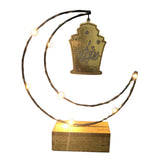 Maxbell Rustic Eid Ramadan Mubarak Decorations LED Lights for Indoor Outdoor Islamic Gold
