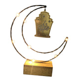 Maxbell Rustic Eid Ramadan Mubarak Decorations LED Lights for Indoor Outdoor Islamic Gold