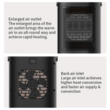 Maxbell Electric Portable Heater Fan Adjustable Thermostat for Room Desktop Home