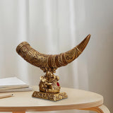Maxbell Creative Simulation Elephant Art Decoration Birthday Gift for Table Sculpture A