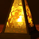 Maxbell Halloween LED Lamp Pendant Decorative Gift for Bedroom Tabletop Outdoor Witch