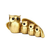 Maxbell Family of Four Owl Statue Decorative for Bedroom Housewarming Gift Desk