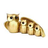 Maxbell Family of Four Owl Statue Decorative for Bedroom Housewarming Gift Desk