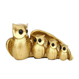 Maxbell Family of Four Owl Statue Decorative for Bedroom Housewarming Gift Desk
