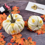 Maxbell 8Pcs Artificial Pumpkin Decoration for Thanksgiving Farmhouse Decoration