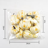 Maxbell 8Pcs Artificial Pumpkin Decoration for Thanksgiving Farmhouse Decoration