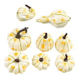 Maxbell 8Pcs Artificial Pumpkin Decoration for Thanksgiving Farmhouse Decoration