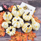 Maxbell 8Pcs Artificial Pumpkin Decoration for Thanksgiving Farmhouse Decoration