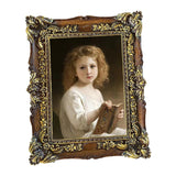 Maxbell Resin Photo Frame 5x7 Carved Antique Ornate for Home Decor Wedding Wood