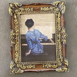 Maxbell Resin Photo Frame 5x7 Carved Antique Ornate for Home Decor Wedding Wood