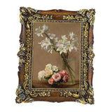 Maxbell Resin Photo Frame 5x7 Carved Antique Ornate for Home Decor Wedding Wood