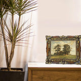 Maxbell Resin Photo Frame 5x7 Carved Antique Ornate for Home Decor Wedding Wood