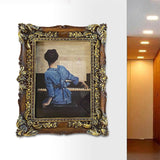 Maxbell Resin Photo Frame 5x7 Carved Antique Ornate for Home Decor Wedding Wood