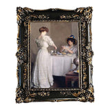 Maxbell Resin Photo Frame 5x7 Carved Antique Ornate for Home Decor Wedding Black