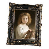Maxbell Resin Photo Frame 5x7 Carved Antique Ornate for Home Decor Wedding Black